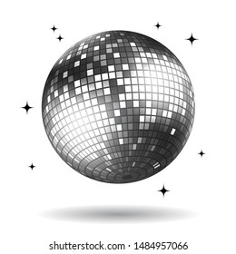 silver disco ball background clipart