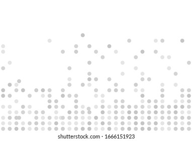 silver dot confetti . Awesome  abstract background of silver varied circles.silver Modern Pattern for your projects.