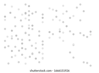 silver dot confetti . Awesome  abstract background of silver varied circles.silver Modern Pattern for your projects.