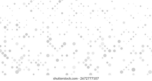 silver dot confetti . Awesome  abstract background of silver varied circles. Silver Modern Pattern for your projects.