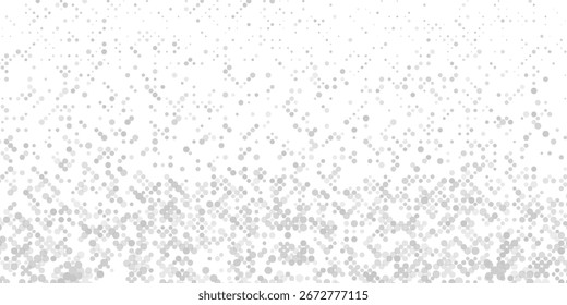 silver dot confetti . Awesome  abstract background of silver varied circles. Silver Modern Pattern for your projects.