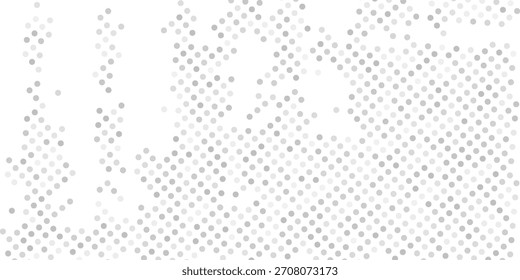 ponto prateado confete . Incrível fundo abstrato de prata círculos variados. Silver Modern Pattern para seus projetos. vetor dinâmico ponto 
