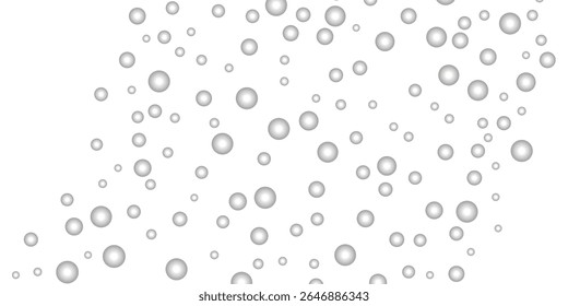 Silver Dust and Glitter Explosion with Snow Falling Sideways on Grey Vector Background. Vector Confetti and Snowfall with Sparkling Silver Dust Frame on Grey Background