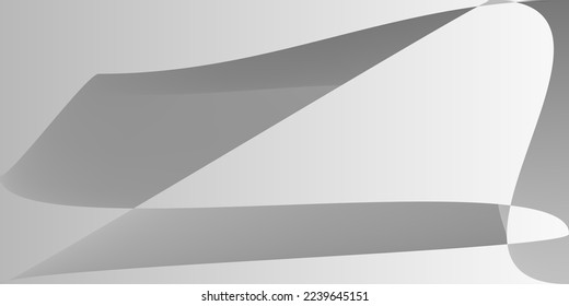 Silver Dynamic Metallic Minimal Gradient Mesh. Smooth Layers Digital Futuristic Office Background. Grey Technology Shape Modern Illustration. Gray Alluminium Fluid Monochromatic Horizontal Lines.