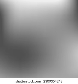 Silver Empty Black Monochrome Smooth Surface. Trendy Dark Aluminium Digital Blurry Background. Smooth Liquid Watercolor Metallic Gradient Background. Grey White Minimal Vector Gradient Mesh.