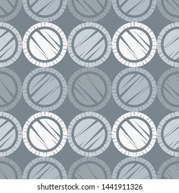 Silver. Ethnic boho seamless pattern. Embroidery on fabric. Patchwork texture. Traditional ornament. Tribal pattern. Folk motif. Can be used for wallpaper, textile, wrapping, web.