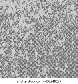 Silver explosion of paint splatter. Isolated on transparent gray background. White, gray glitter and sprinkles. Grainy abstract illustration. Glowing spray stains abstract background vector
