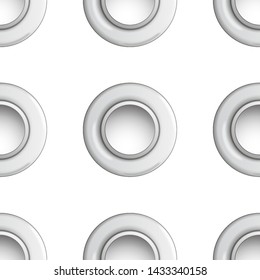 A Silver Eyelet Polka Dot Seamless Pattern