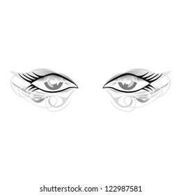 silver eyes makeup