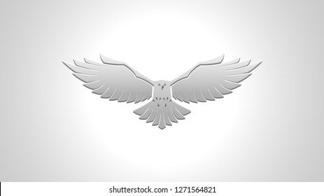 Silver Falcon Vector Image Background