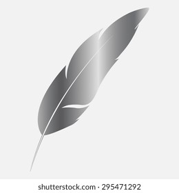 Silver Feather Icon