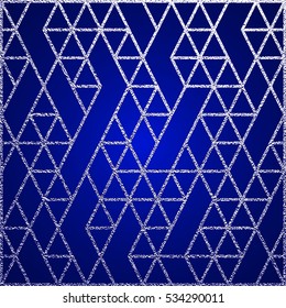 Silver festive background for greeting card or wrapping paper.