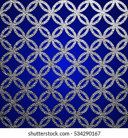 Silver festive background for greeting card or wrapping paper.