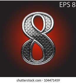 silver figure made in vector