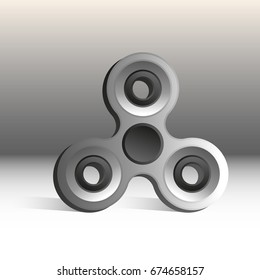 silver finger spinner with beautiful gradient