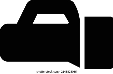 Silver Flashlight für Taucher Symbol einzeln auf dunkelblauem Hintergrund. Tauchausrüstung. Vektorgrafik