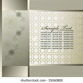 Silver Floral Background