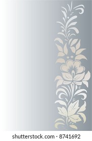 silver floral background