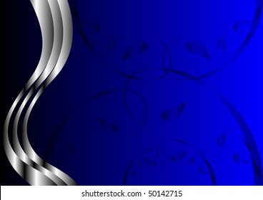 royal blue and silver background