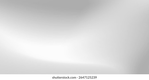 Silver foil abstract background with metal mirror texture. Chrome gradient surface with light gloss modern simple art good natural illustrations vector