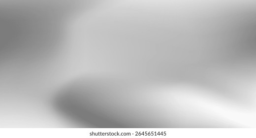 Silver foil background art with metal mirror texture. Chrome gradient surface with light gloss modern simple good