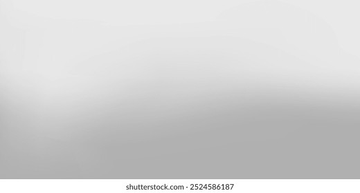 Silver foil background with metal mirror texture. Chrome gradient surface with light gloss simple abstract art