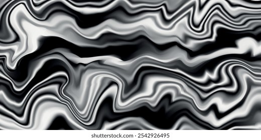 Fondo de papel de plata con textura de espejo de metal. Superficie degradada cromada con brillo claro. Chapa gris de aluminio Vector con reflexión. 