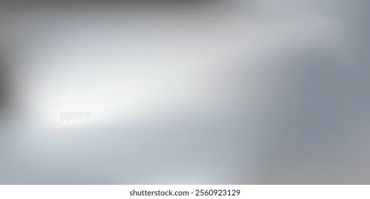 Silver foil background with metal mirror texture. Chrome gradient surface with light gloss simple abstract. Vector Illustration