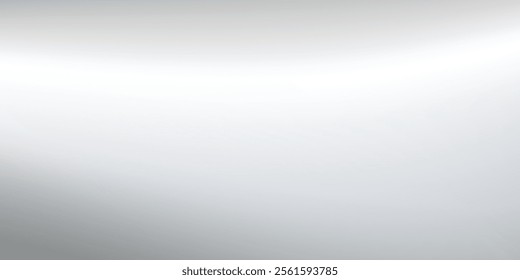 Silver foil background with metal mirror texture. Chrome gradient surface with light gloss art modern design abstract
