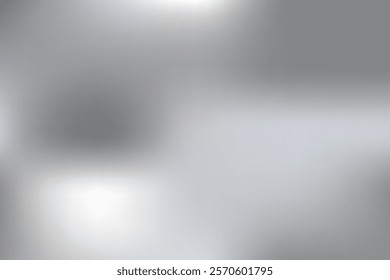 Silver foil background with metal mirror texture. Chrome gradient surface with light gloss. Vector aluminum grey sheet with reflection. Platinum and titanium abstract cold bg . Silver foil background
