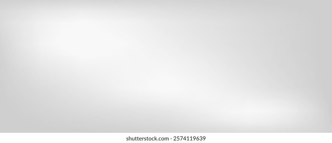 Silver foil background with metal mirror texture. Chrome gradient surface with light gloss simple abstract