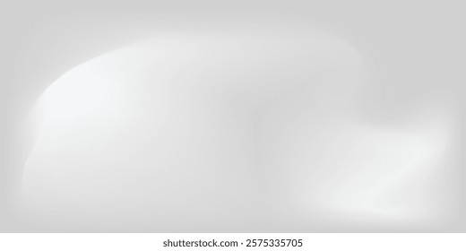 Silver foil background with metal mirror texture. Chrome gradient surface with light gloss simple abstract modern white grey