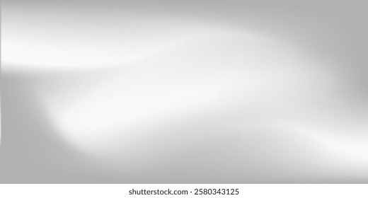 Silver foil background with metal mirror texture. Chrome gradient surface with light gloss simple abstract 