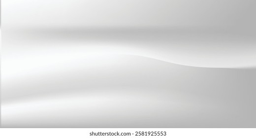 Silver foil background with metal mirror texture. Chrome gradient surface with light gloss simple abstract 