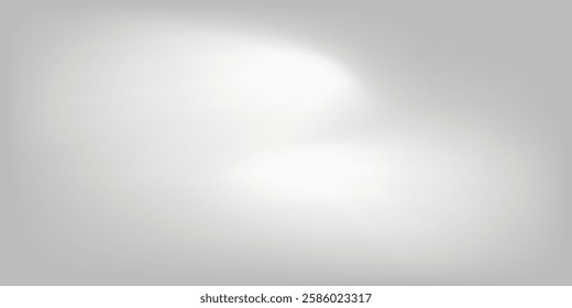 Silver foil background with metal mirror texture. Chrome gradient surface with light gloss  arts modern gradient