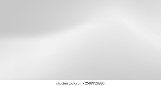 Silver foil background with metal mirror texture. Chrome gradient surface with light gloss simple abstract 