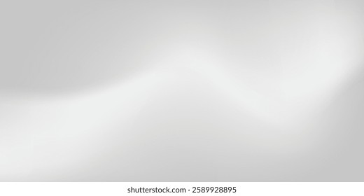 Silver foil background with metal mirror texture. Chrome gradient surface with light gloss simple abstract 