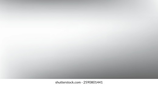 Silver foil background with metal mirror texture. Chrome gradient surface abstract