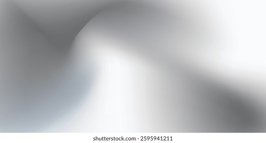  Silver foil background with metal mirror texture. Chrome gradient surface with light gloss. Vector aluminum grey sheet with reflection. Platinum and titanium  modern
