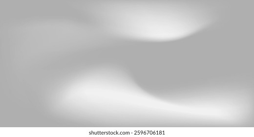 Silver foil background with metal mirror texture. Chrome gradient surface with light gloss modern