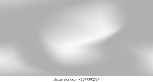 Silver foil background with metal mirror texture. Chrome gradient surface with light gloss modern background