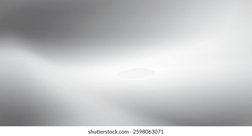 Silver foil background with metal mirror texture. Chrome gradient surface with light gloss. Vector aluminum grey sheet with reflection arts