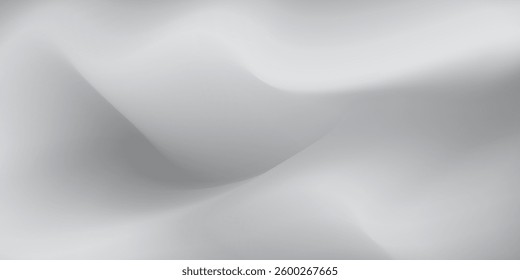 Silver foil background with metal mirror texture. Chrome gradient surface with light gloss. Vector aluminum grey sheet with reflection. Platinum and titanium modern