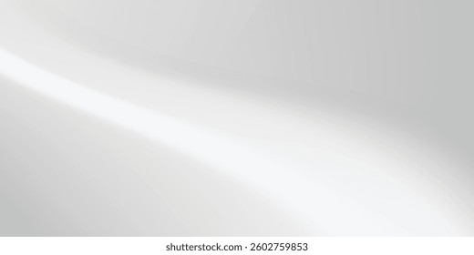Silver foil background with metal mirror texture. Chrome gradient surface with light gloss simple abstract vector eps10
