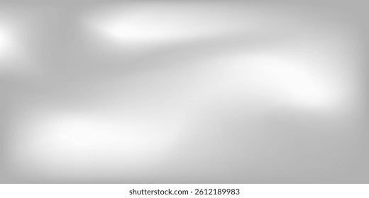 Silver foil background with metal mirror texture. Chrome gradient surface with light gloss simple abstract geometric
