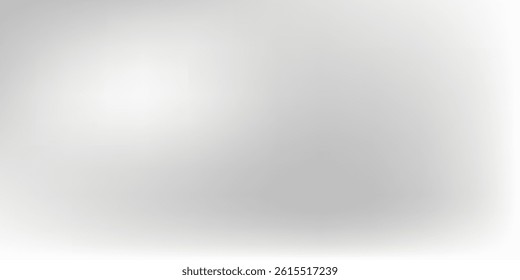 Silver foil background with metal mirror texture. Chrome gradient surface with light gloss simple abstract