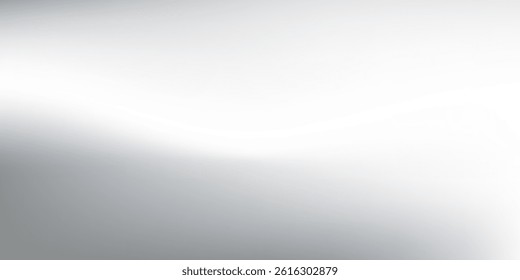 Silver foil background with metal mirror texture. Chrome gradient surface with light abstract