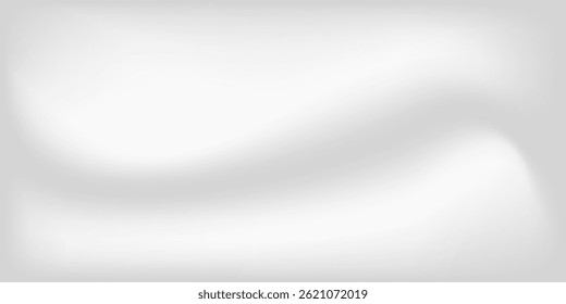 Silver foil background with metal mirror texture. Chrome gradient surface with light gloss simple abstract. Blure Vector