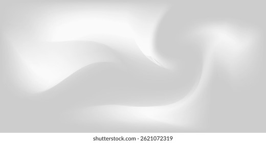 Silver foil background with metal mirror texture. Chrome gradient surface with light gloss simple abstract. Blure Vector