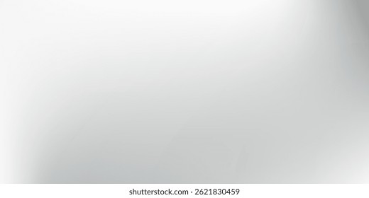 Silver foil background with metal mirror texture. Chrome gradient surface with light modern simple art